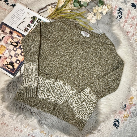 Urban Outfitters Ecoté Green Wool Blend Patch Pocket Women’s Sweater Sz M - Picture 12 of 12